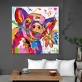 Hand Painted Cool pig Canvas Oil Paintings Wall Art for Living Room Home Wall Decor Animals Pictures for Kids Room Art Decor