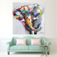New selling colorful elephant theme abstract animal handmade oil painting