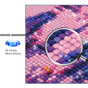 Village personnalisé galerie ronde cristal strass diamant peinture 5D pleine perceuse peinture d'un diamant pour adulte