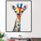 Handmade deer Pictures Canvas Wall Art Framed Artwork Animal Oil Painting On Canvas for Bedroom