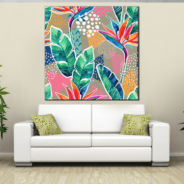 Nordic Art Print  Watercolor Cactus Canvas Painting Poster  Wall Art Pictures For Living Room Home Decor No Frame