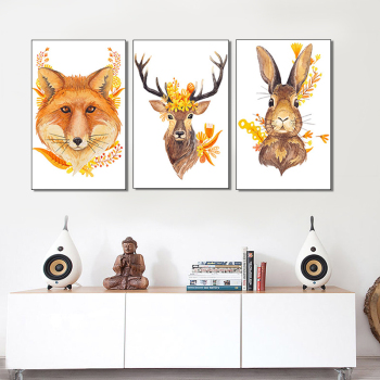 Wholesale Custom Fox Animal Wall Paintings Art on Canvas