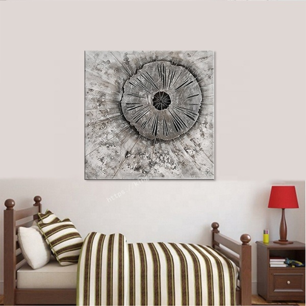 Hot Selling Round Pattern Wall Decor Abstract Artwork Canvas Oil Painting For Living Room