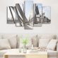 5 panels Giclee Canvas Wall Art City Canvas Painting Custom Wall Paintings Art Work Painting  Living Room Wall Decoration
