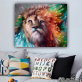 Hot sale OEM Lion Picture Living Room Sofa Background Decorative Painting Printed Canvas Oil Painting