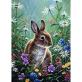 Custom Canvas Wall Art 5D Diy Crystal Homfun Diamond Painting Set Ainmal Rabbit Diamond Paint by number for Amazon