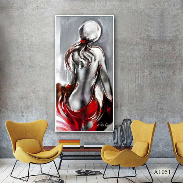 Single  Panel Canvas Print Sexy naked woman Oil Painting Wall Art Pictures For Living Room Home Decoration