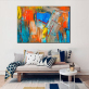 Custom 100% Orange painting canvas wall art abstract canvas oil paintings for home decor