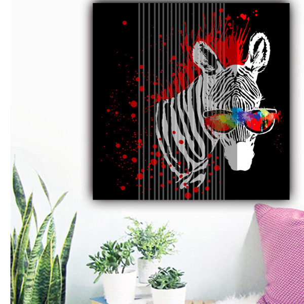 New product animal zebra oil painting modern painting living room decoration wall art oil painting on canvas
