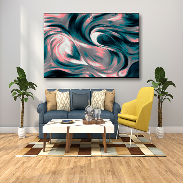Abstract Home Decoration Chaos Distorted Picture Poster Living Room Wall Art Ink Jet Canvas Oil Painting