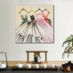 New selling handmade oil painting for living room bedroom hanger skirt home theme oil painting handmade