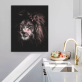 Canvas Posters Home Decor Art Mane Savannah Lion Paintings For Living Room Posters Prints Abstract Animal Photo Cuadros