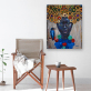 African Woman Art Paintings On the Wall Art Posters And Prints Black Hands Holding Golden Jewellery Canvas Pictures Home Decor