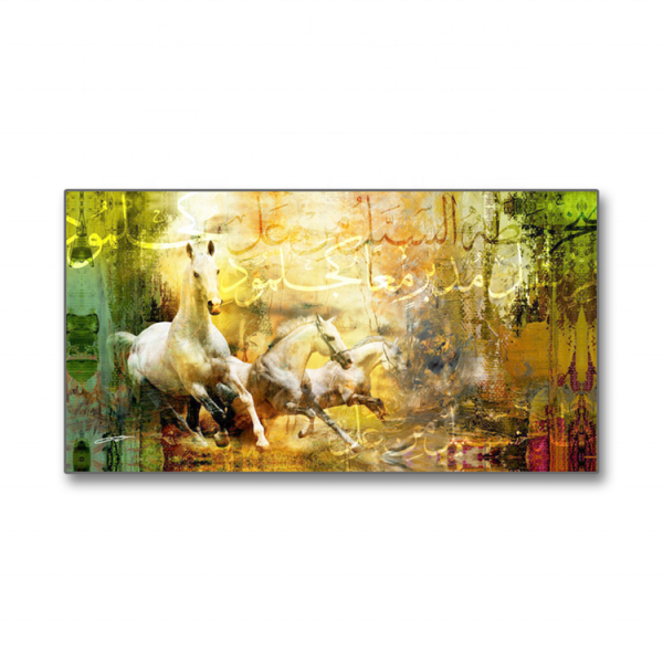 New Arrival Muslim Horse Canvas Painting,  Animal Wall Art Modern Abstract Paintings For Home Decoration