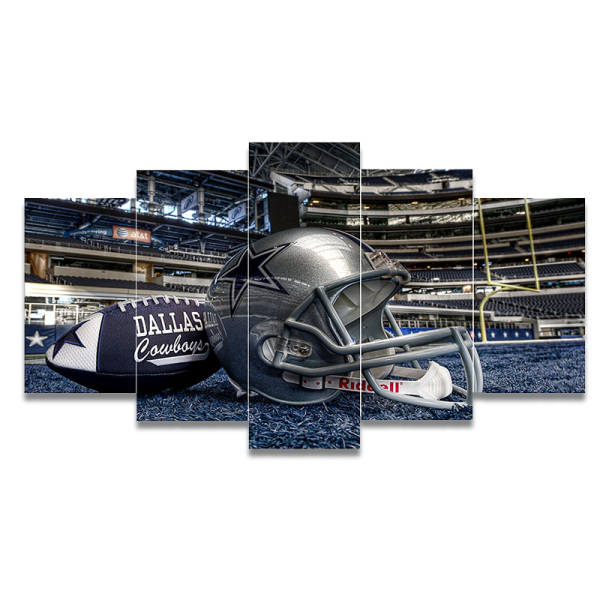Wholesale picture custom print wall Dallas Cowboys sports art printed canvas painting set for living home