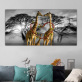 Modern canvas picture home decoration animal giraffe painting prints poster living room wall art painting