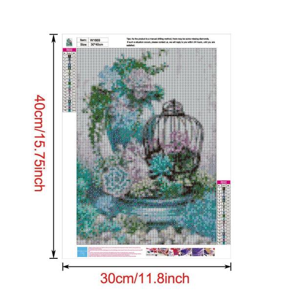 Wholesale Custom Round Crystal Homefun DIY Beautiful Flowers 5D Diamond Painting By Numbers For Adults Animal Paint By Numbers