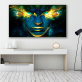 New art oil printing frameless wall painting, portrait abstract canvas art decor painting