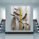 New flower and bird theme handmade oil painting color painting living room wall decoration mural