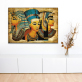 Africa hot sale stretched decorative painting, Egyptian portrait picture frameless canvas wall painting