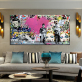Modern Canvas Painting Graffiti Art Prints Love is answer Oil Painting Modern Wall Arts and Prints Living Room Decor