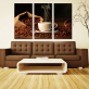 Scattered Coffee Beans Modern 3 Frameless Interior Wall Art Home Decoration Oil Painting