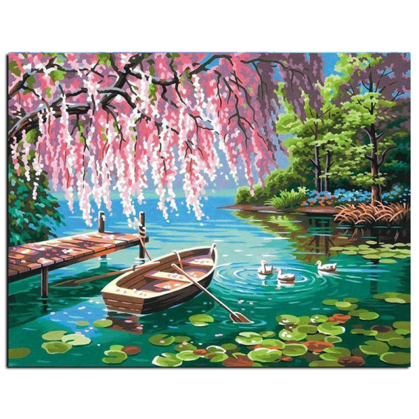 Landscape DIY Painting By Numbers Oil Painting On Canvas Paint By Number Drop Shipping Wall Art Pictures Home Decor Gift