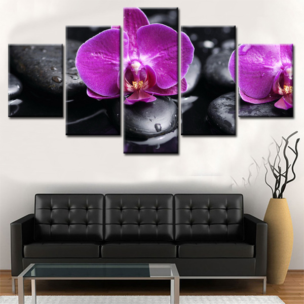 Hot sale art flower theme canvas floral canvas painting custom printing