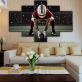 Modern Frameless Rugby Sports Spirit 5 Canvas Wall Art Combination Painting Home Decoration Oil Painting