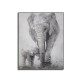 Unique design abstract elephant family animal painting, handpainted canvas abstract oil paintings