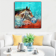 Trendy Style Paint Painting Art Horse Wall Decoration Digital Painting, Modern Horse Art Canvas Printing