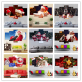 Wholesale Custom Christmas Gifts multi-panel Framed wall art Paintings New Santa Claus Canvas Poster for home decor