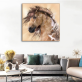 Top fashion running brown horse art home painting, size and logo customized decoration wall painting