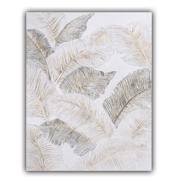 Golden Plant Leaf Canvas Poster Print Modern Home Decor Abstract Wall Art Painting Nordic Living Room Decoration Picture