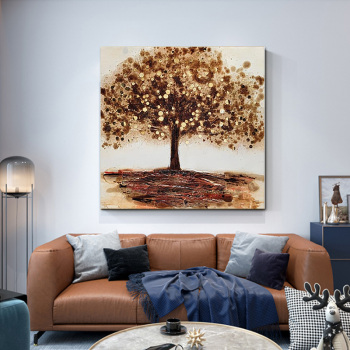 art painting abstract trees hand painted oil paint wall art picture tree of life painting canvas modern home decoration