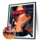 Custom Canvas Wall Art 5D Diy Crystal Home fun Diamond Painting Set Smoking Woman Diamond Paint by number for Amazon
