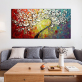Unframed Handmade Texture Knife Flower Tree Abstract Modern Wall Art Oil Painting Canvas Home Wall Decor For Room Decoration