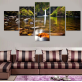 5 Pcs Landscape Painting Modern Home Decor Canvas Art Modular Pictures Painting Wall Poster Painting for Kitchen decor