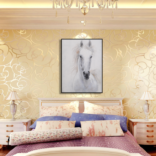 Latest arrival handpainted running horse animal painting, trendy style handmade wall art painting