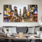 Abstract City Street View Art Wall Painting Works Canvas Living Room Home Decoration Oil Painting