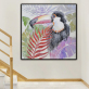 Fashion Modern Abstract Animals Printed bird Poster Oil Painting On Canvas Picture Wall Art for Living Room Home Decor