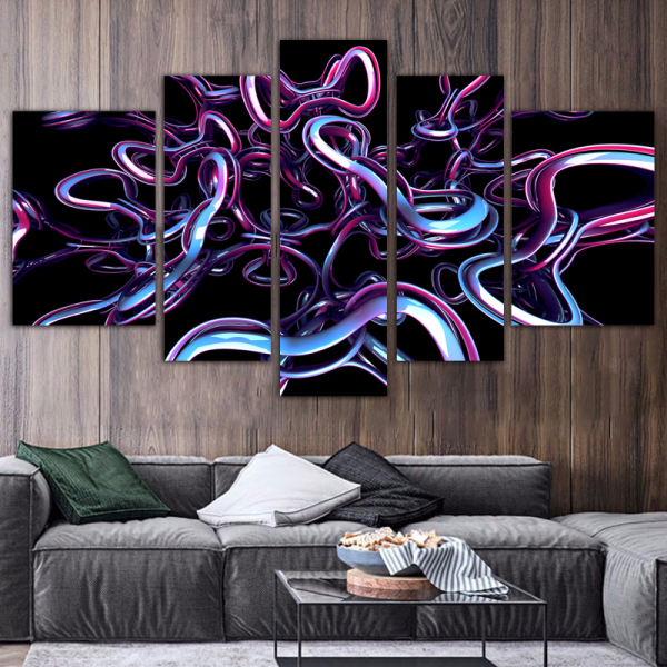 5 Panel Canvas Wall Art Abstract Prints Home Living Room Decoration Modern Decorative Canvas Painting
