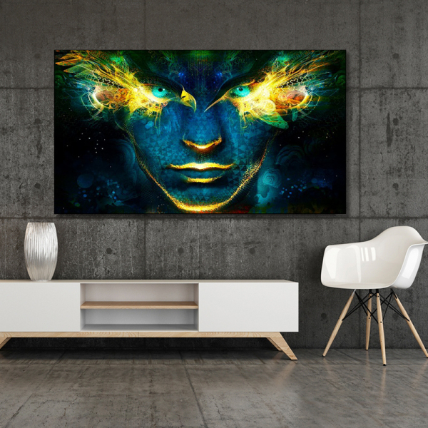 New art oil printing frameless wall painting, portrait abstract canvas art decor painting