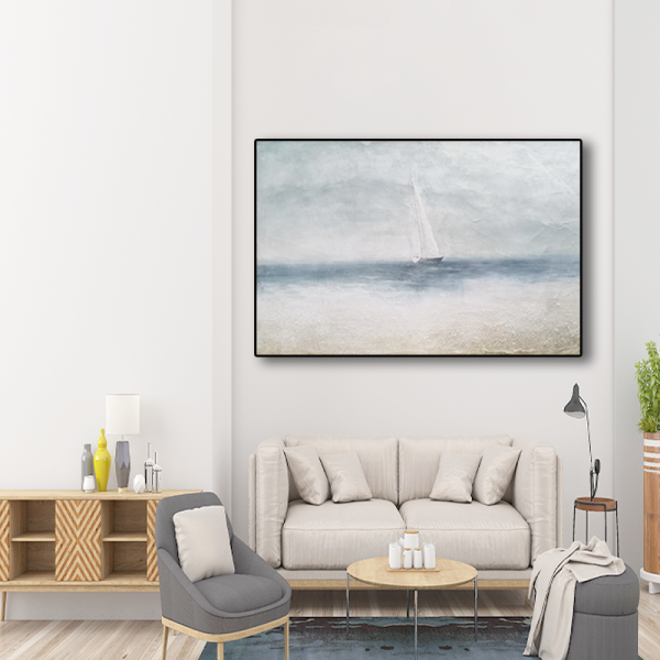 Seascape Painting 3D Painting Canvas Wall Art Oil Painting Wall Pictures Hand Painted Wall Art for Living Room