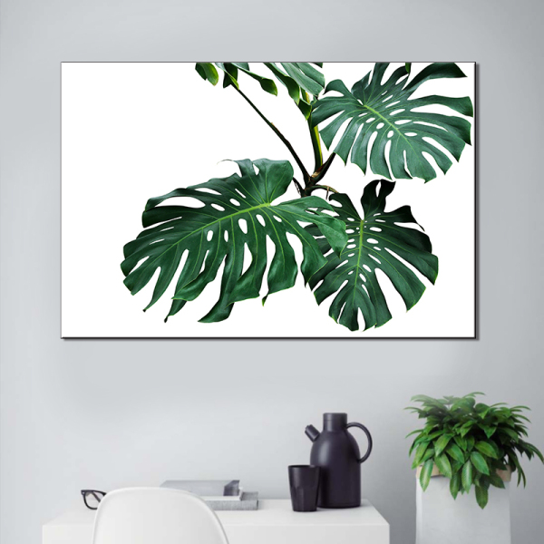Nordic Art Tropical Plants Scandinavian Poster Green Leaves Decorative Picture Modern Wall Art Canvas Paintings Home Decoration