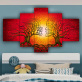 Wholesale Wall Art Custom Design Abstract Portrait Type Tree Photo Picture Prints Original Products Canvas Painting