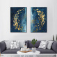 Modern Frameless Deep Sea Fish Printing wall art home decoration 2 living room picture painting