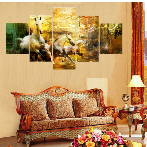 5 panel printed canvas painting Jesus is coming canvas print art modern home decor wall art picture poster for living room