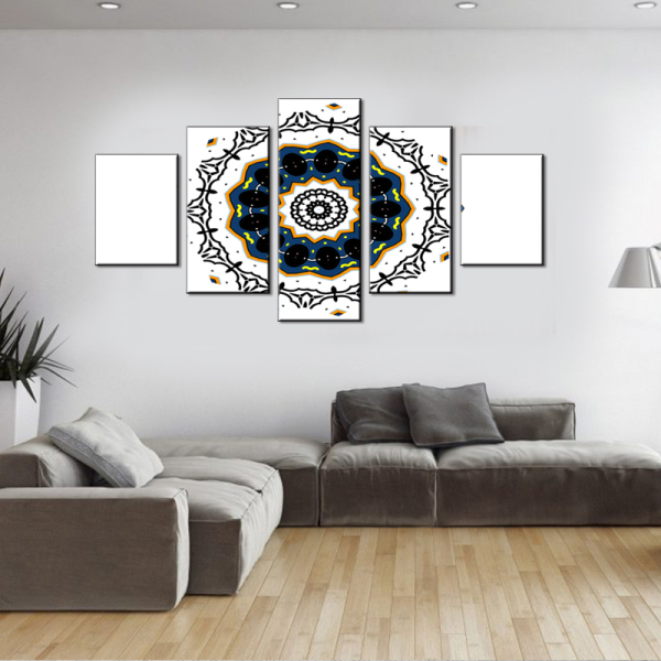 5 Islamic Round Image Mural Art Print Oil Painting Poster Decoration With White Background