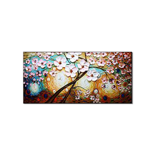 New handmade Modern Canvas on Oil Painting Palette knife Tree 3D Paintings living room Decor Wall